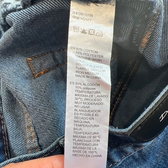 Denim Blvd High Waisted Mom Jeans With Snap Cuffs - Picture 6 of 6